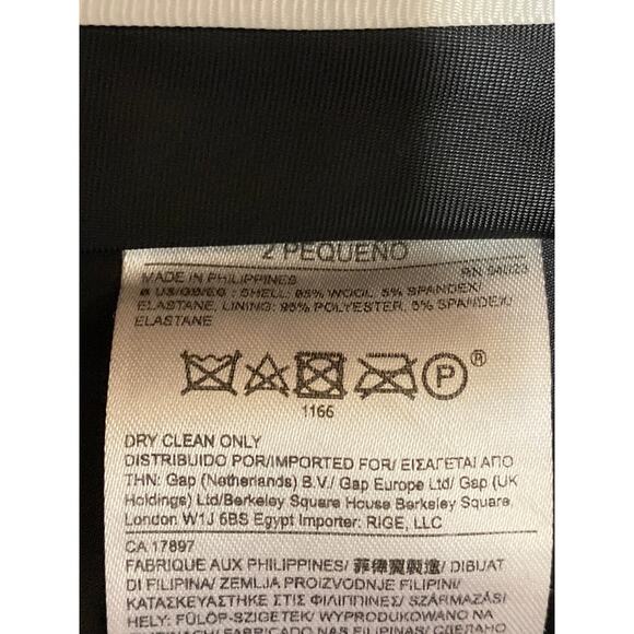 Banana Republic Harper Women's Black Mid Rise Straight Trousers Dress Pants Sz 2 - Picture 3 of 4